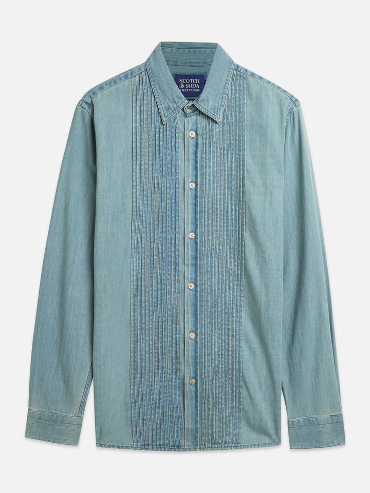 Chic Denim Western Regular-Fit Shirt Blue Grass