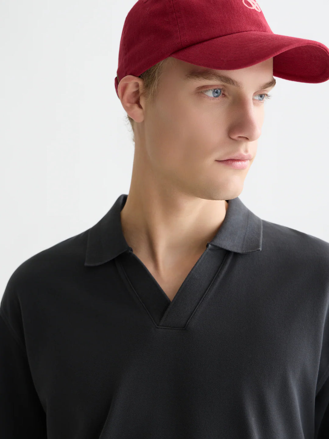3 Crosses Pique Relaxed-Fit Garment-Dyed Polo Meteorite