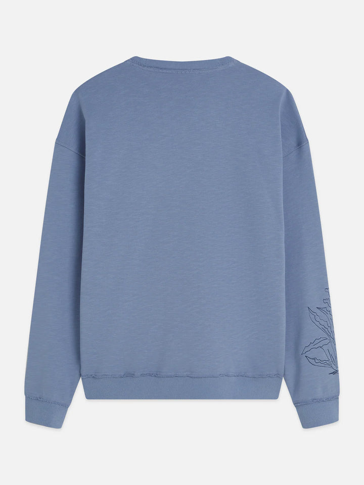 Embroidered Loose-Fit Sweatshirt Infinity