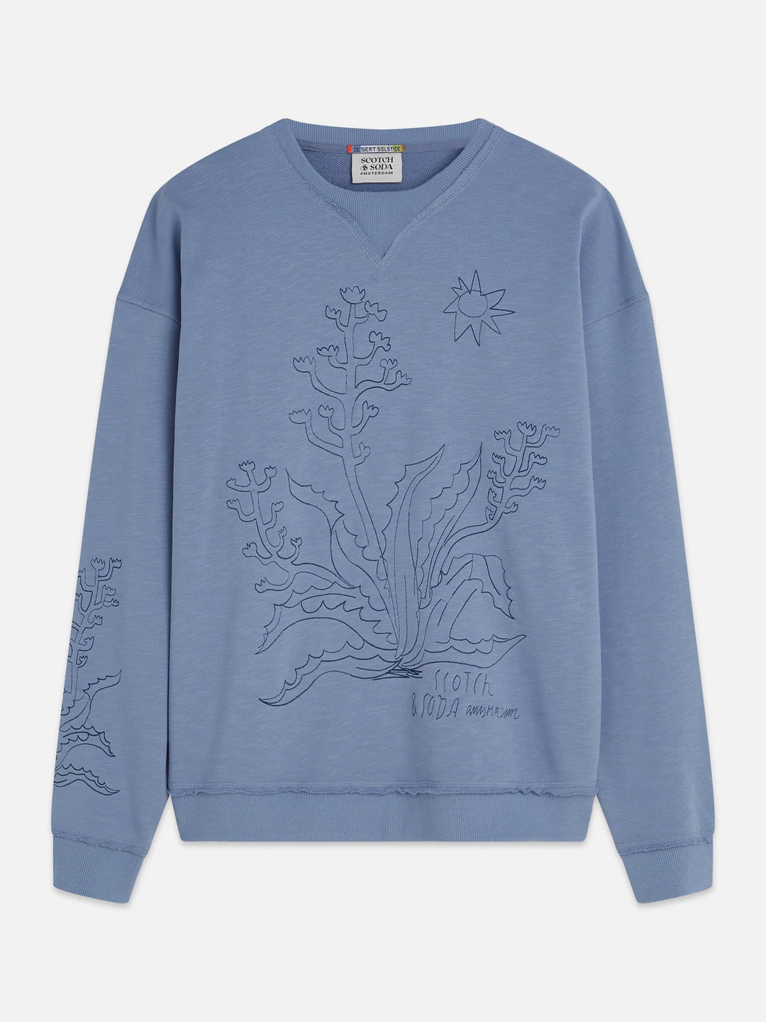 Embroidered Loose-Fit Sweatshirt Infinity
