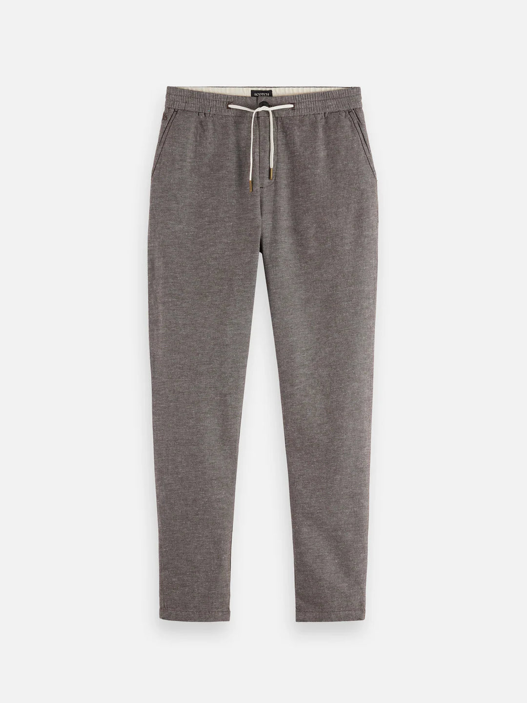 Warren Cotton Linen Jogger Hot Fudge