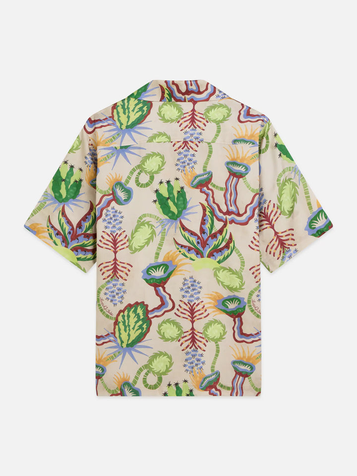 Printed Tencel Relaxed-Fit Short-Sleeved Shirt Desert Floral Canyon Clay