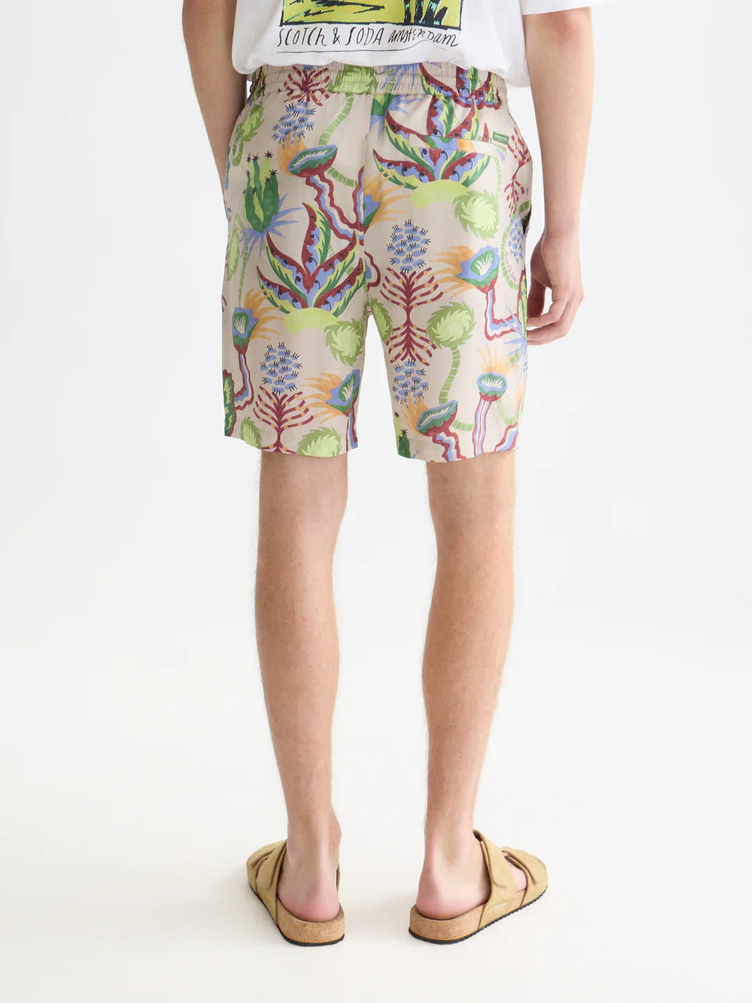 Fave Printed Tencel Relaxed-Fit Bermuda Shorts Desert Floral Infinity