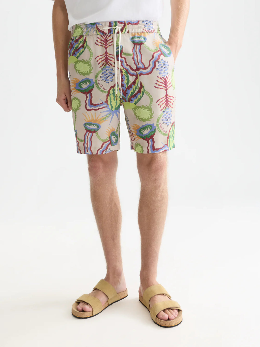 Fave Printed Tencel Relaxed-Fit Bermuda Shorts Desert Floral Infinity