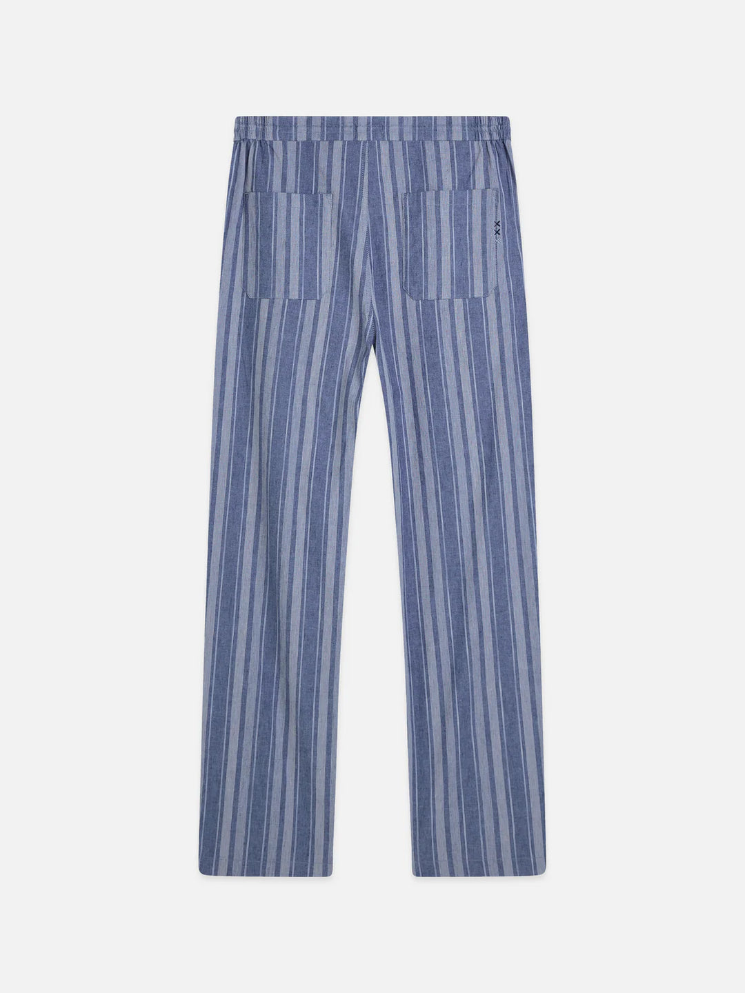 Oliver Pleated Linen-Blend Relaxed Straight-Fit Jogger - Pageant Blue Stripe