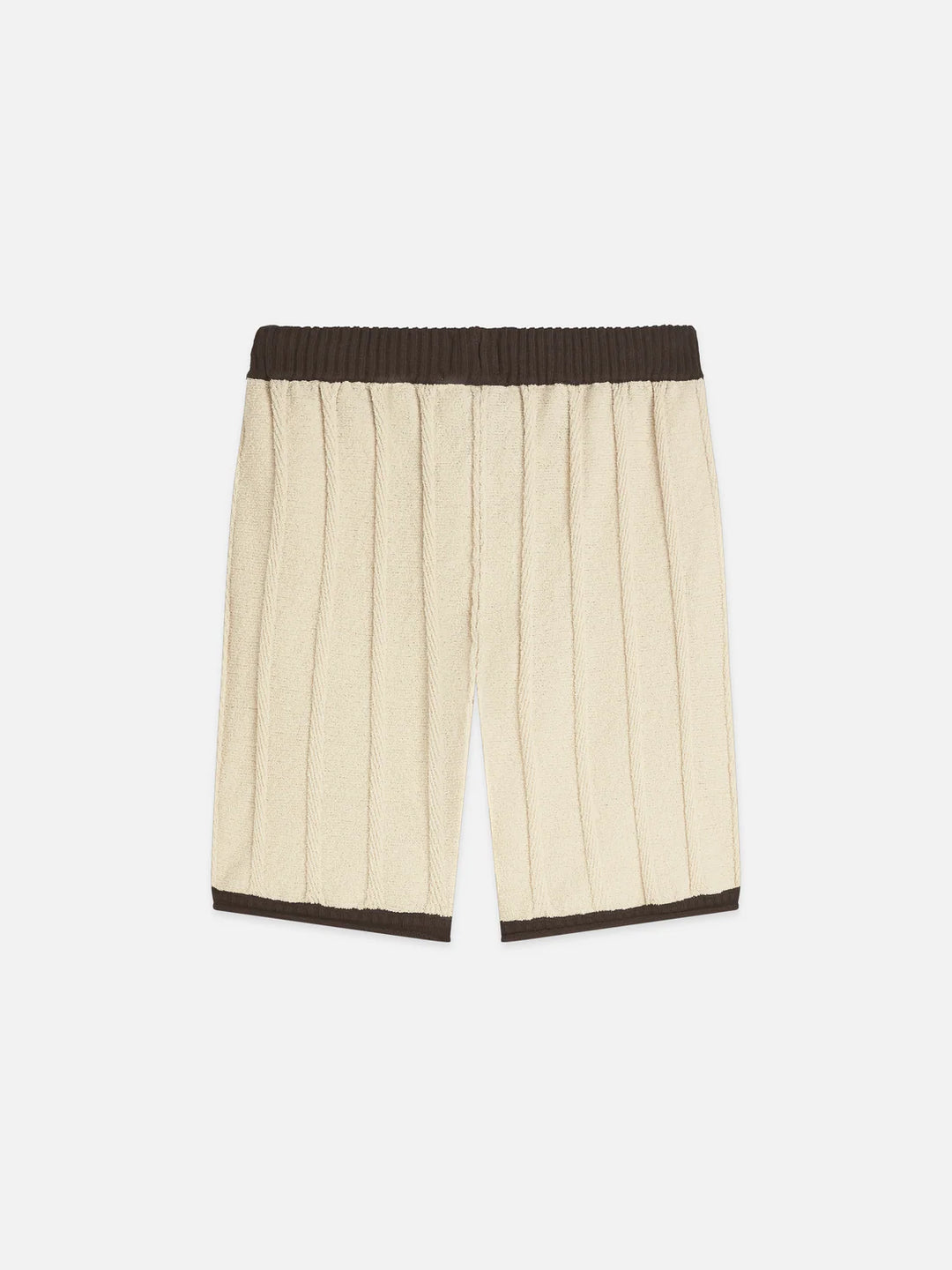 Structured Knitted Shorts Eggnog