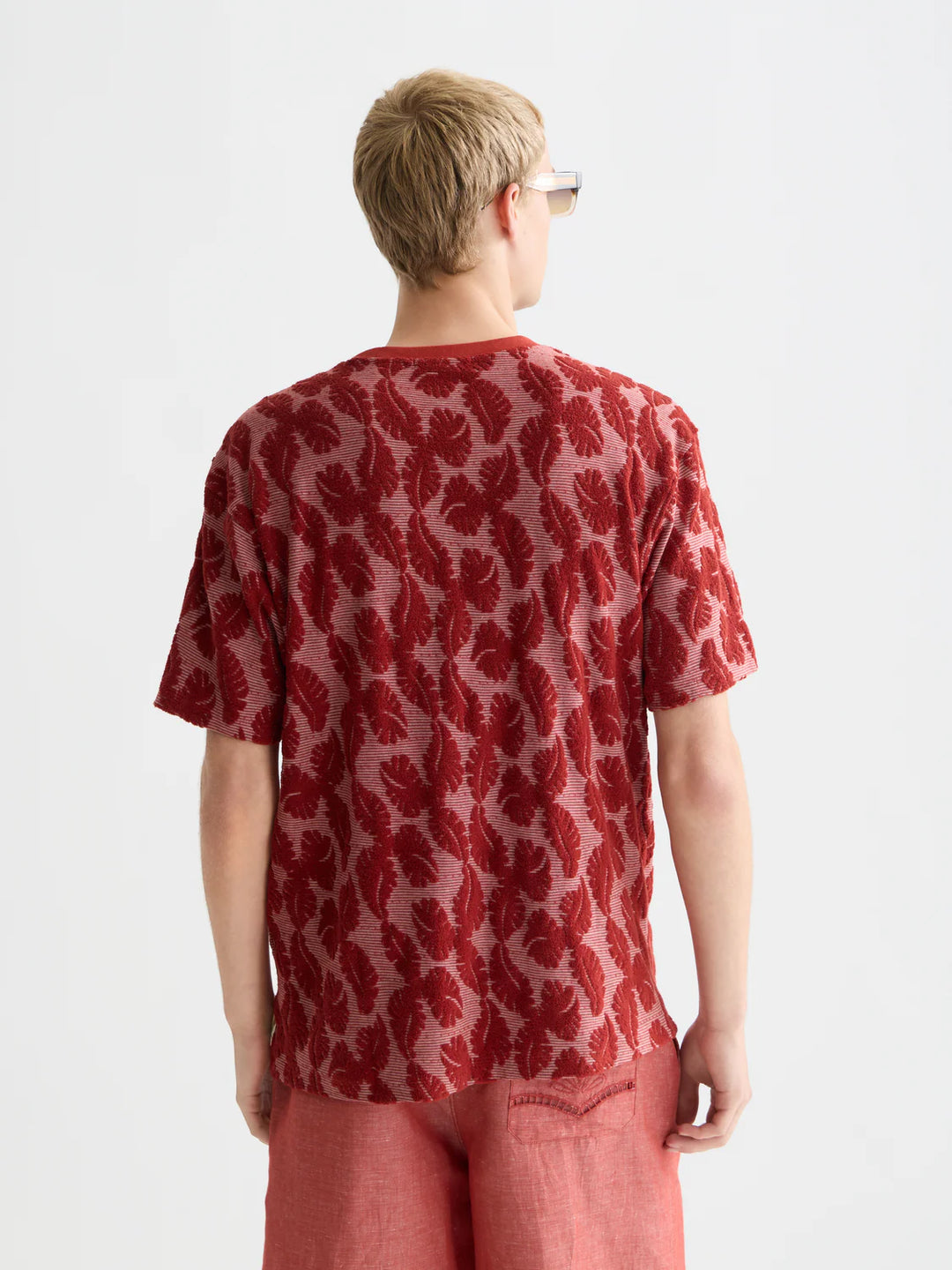 Jacquard Feeder Stripe Relaxed-Fit T-Shirt Bossa Nova