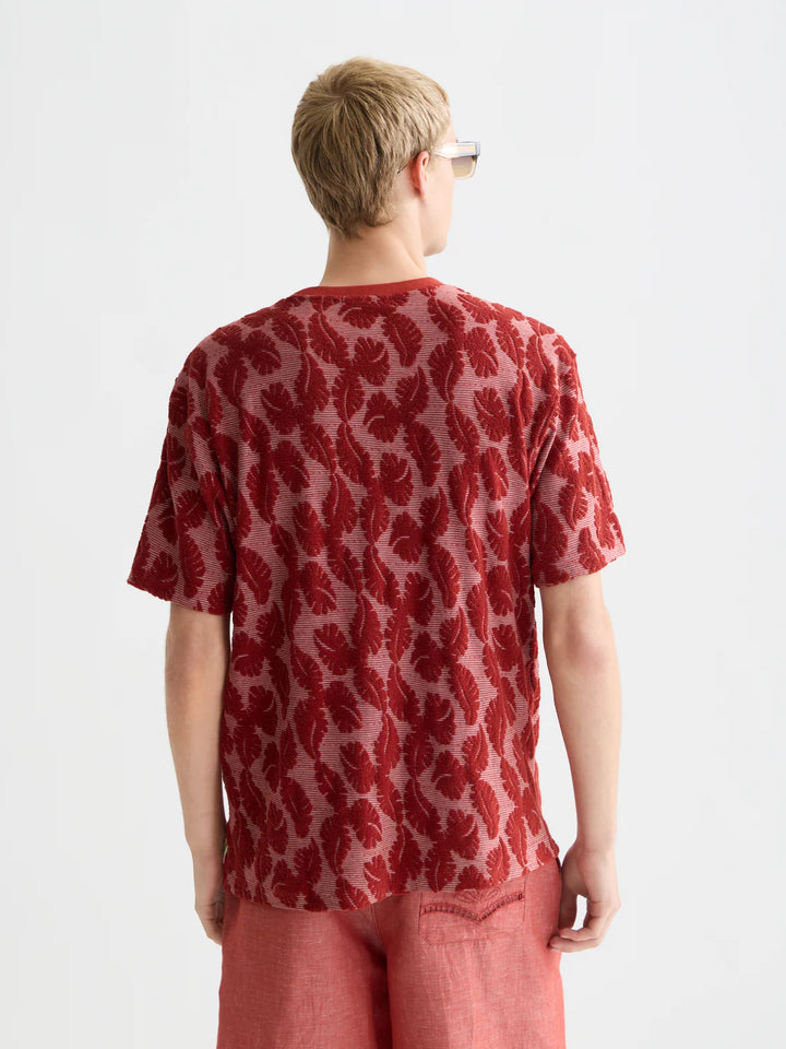 Jacquard Feeder Stripe Relaxed-Fit T-Shirt Bossa Nova