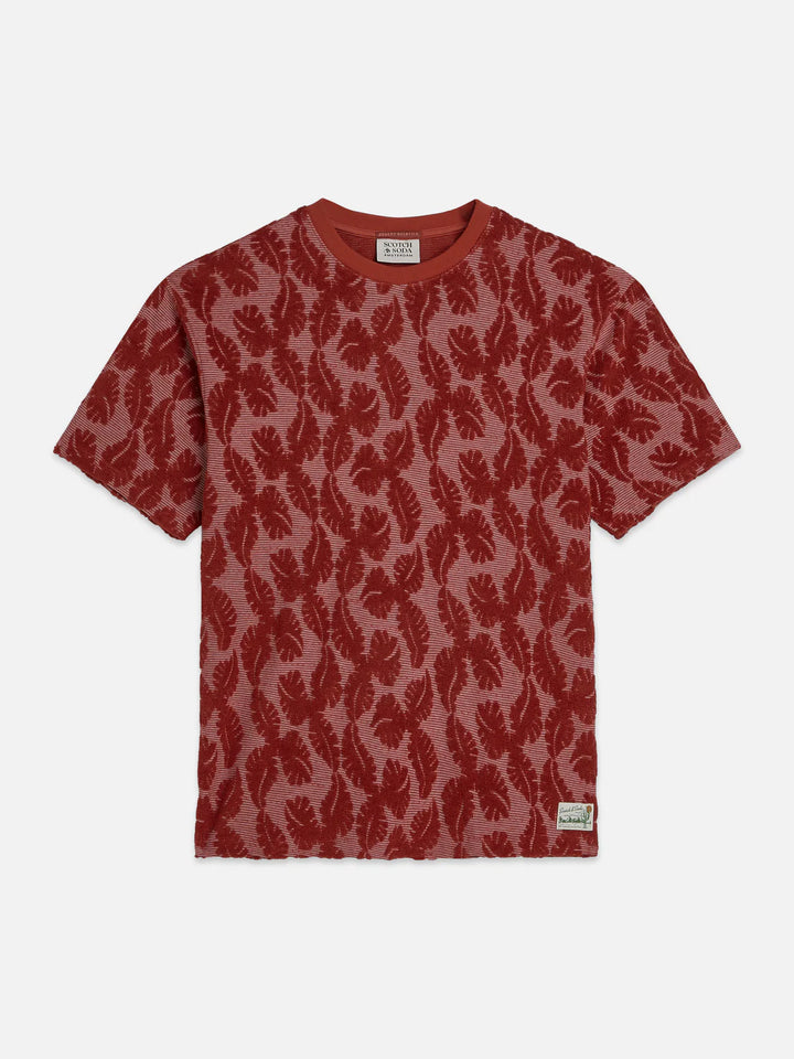 Jacquard Feeder Stripe Relaxed-Fit T-Shirt Bossa Nova