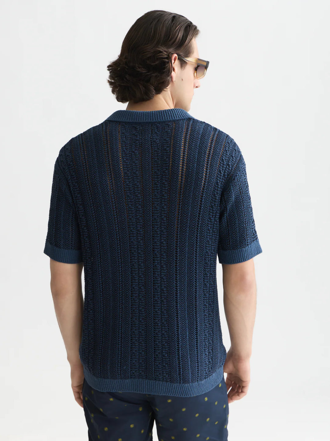 Multi Stitch Extra Dropped Shoulder Polo Ensign Blue