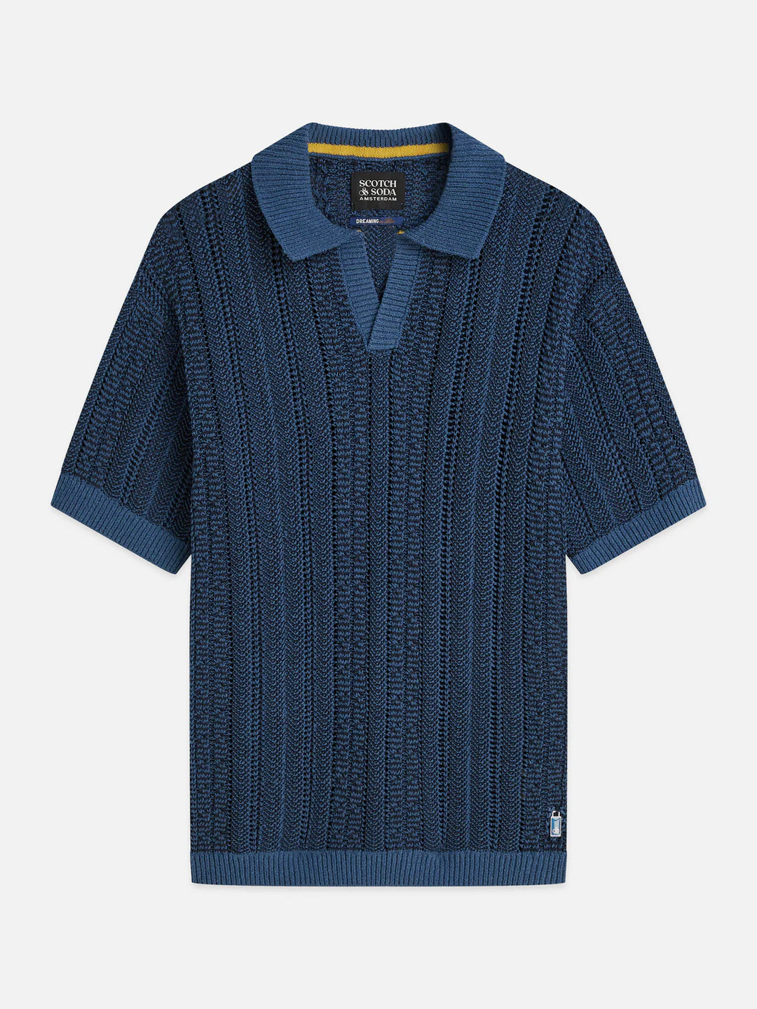 Multi Stitch Extra Dropped Shoulder Polo Ensign Blue