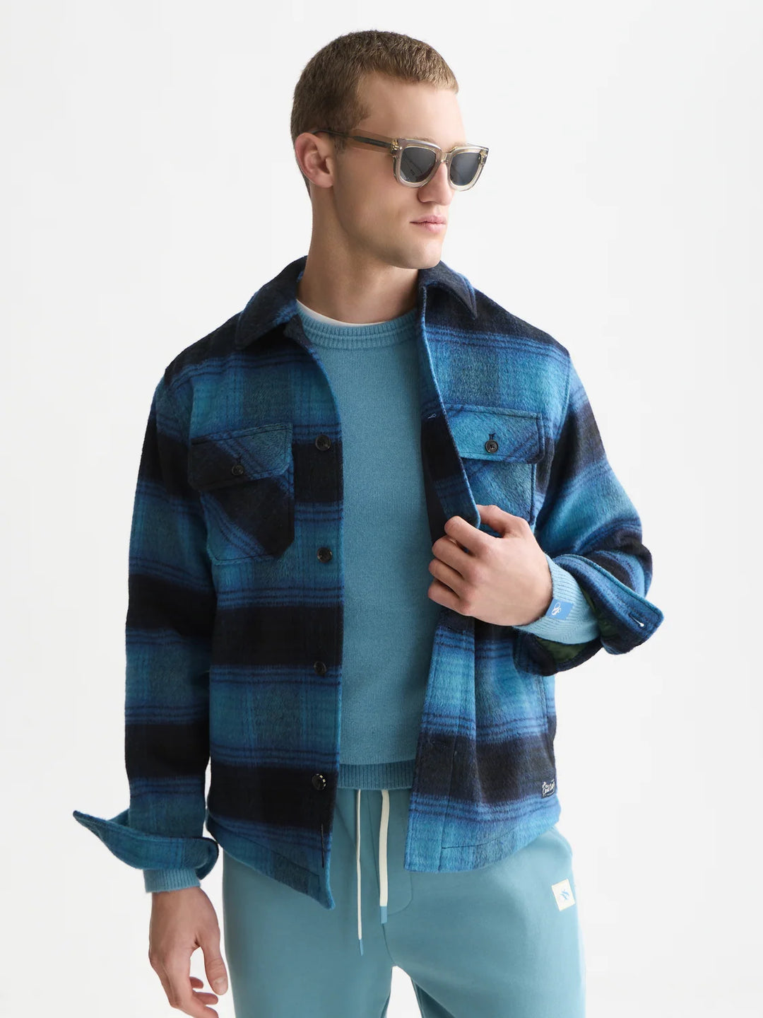Checked Overshirt - Sky Captain Check