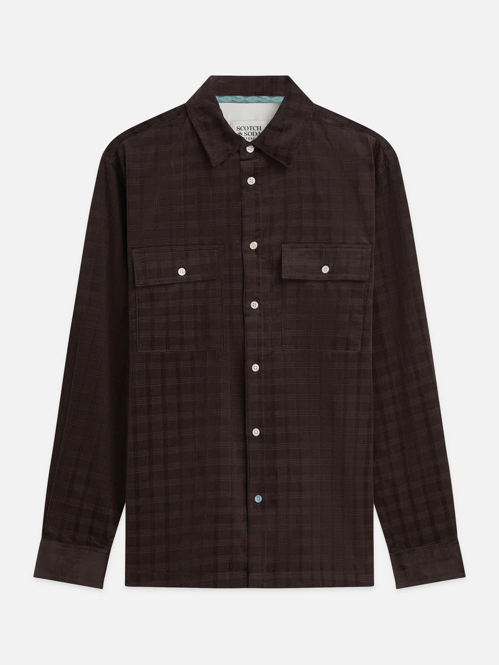 Corduroy Checked Relaxed-Fit Shirts - Raisin