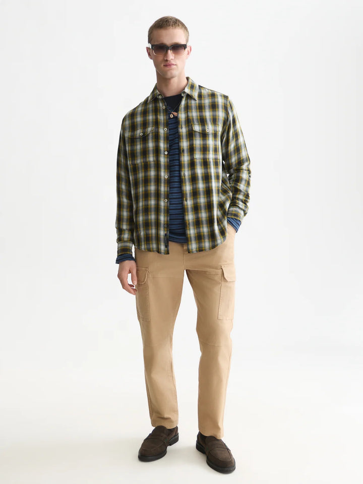 Double-Faced Check Relaxed-Fit Shirt - Meteorite Check