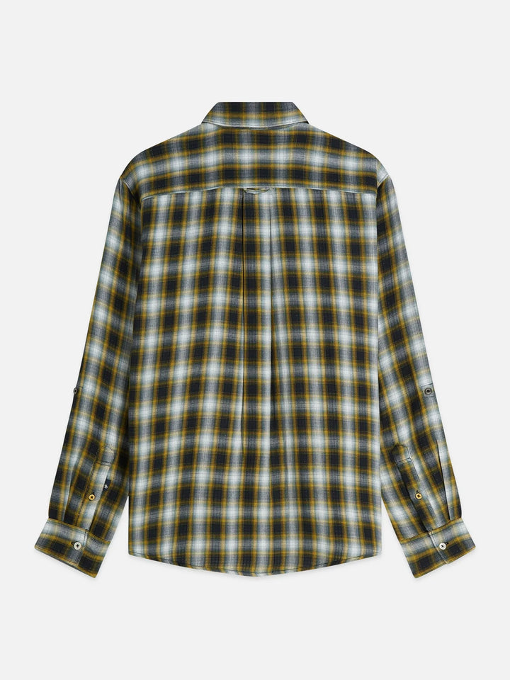 Double-Faced Check Relaxed-Fit Shirt - Meteorite Check