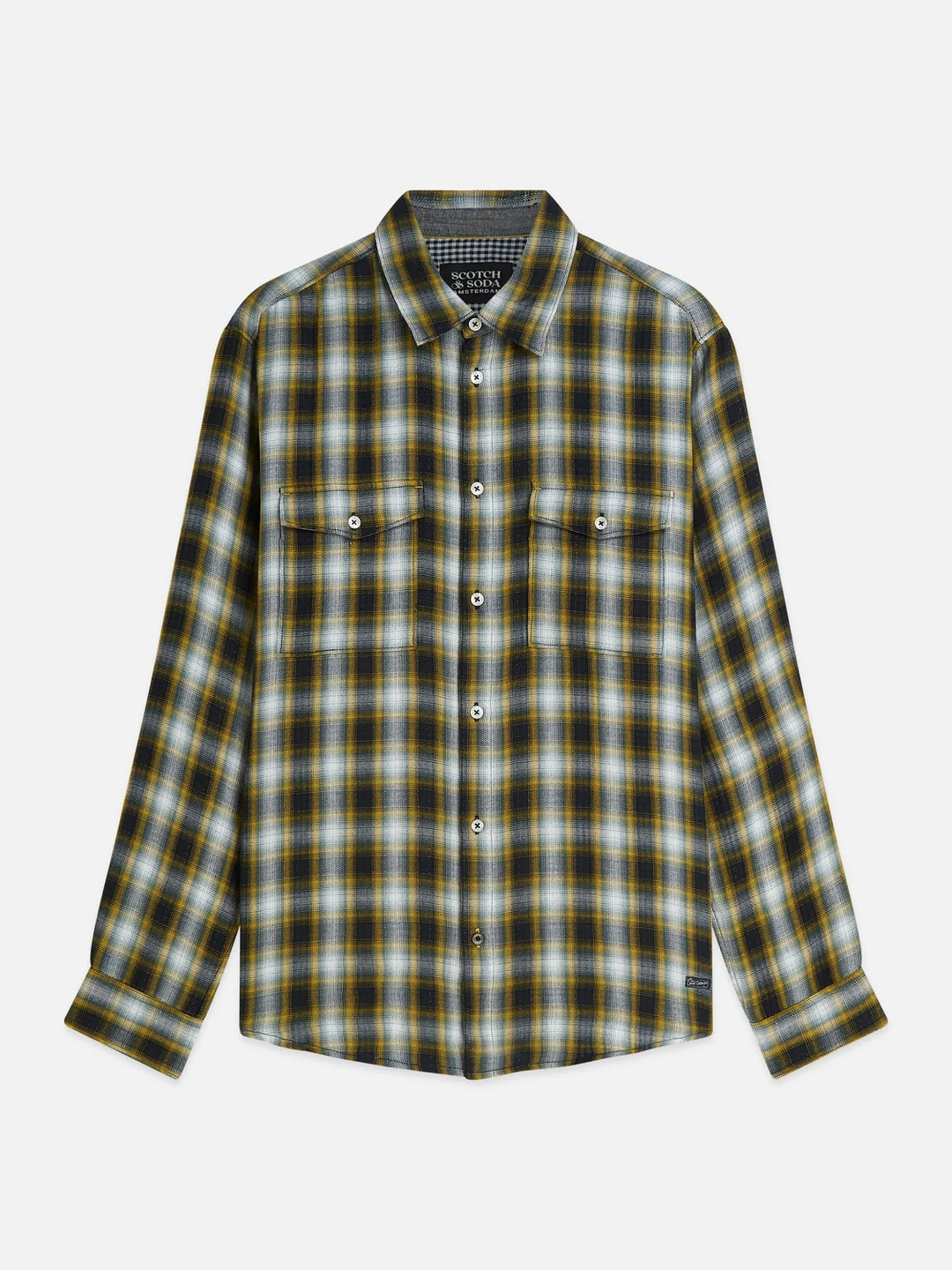 Double-Faced Check Relaxed-Fit Shirt - Meteorite Check