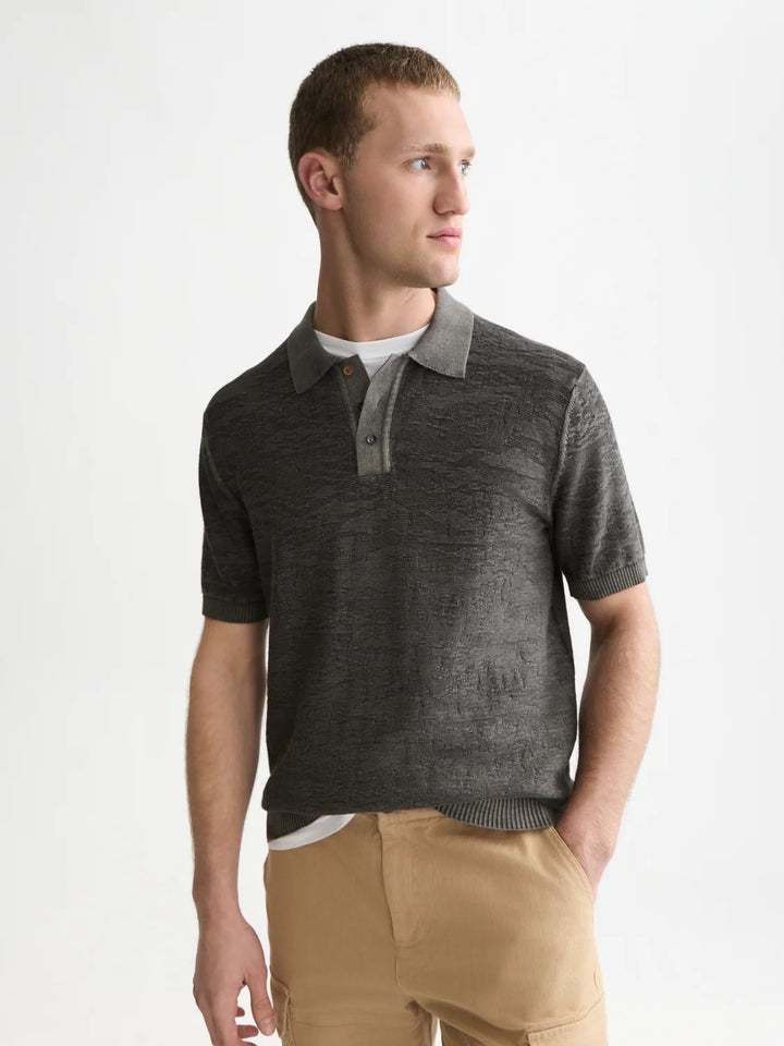 Structured Regular-Fit Polo-Meteorite