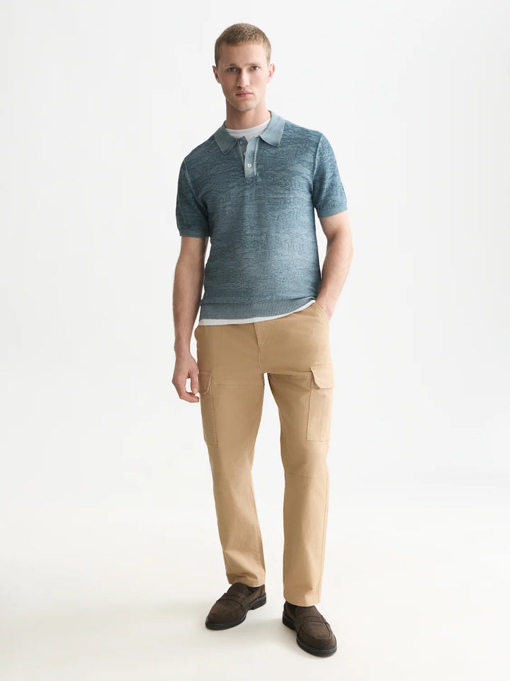 Structured Regular-Fit Polo - Adriatic Blue