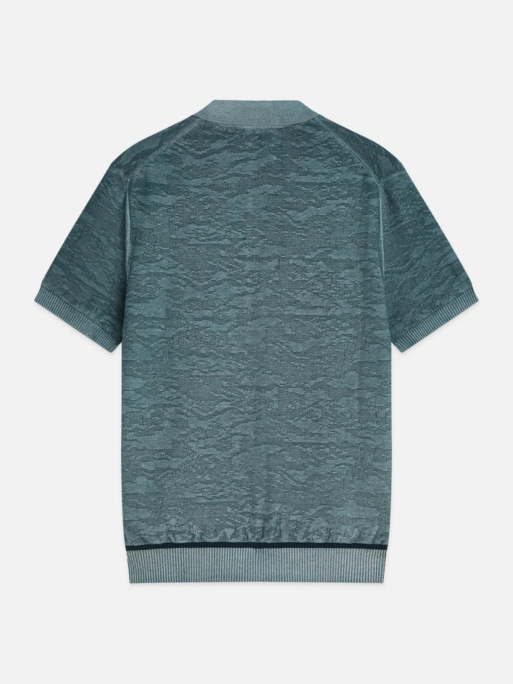 Structured Regular-Fit Polo - Adriatic Blue