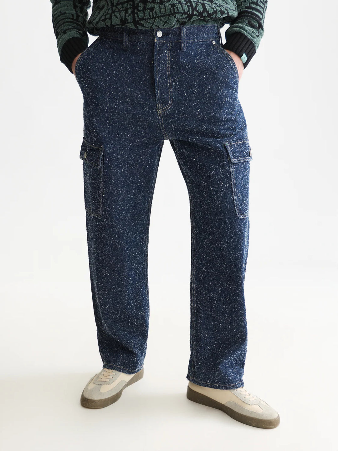The Pitch Loose Cargo Jeans - Deep Weave
