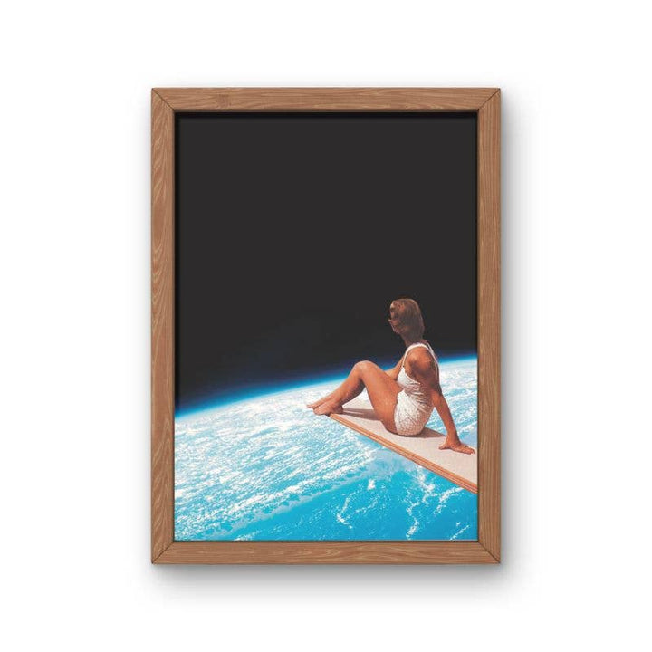Diving Board Over Earth Art Print