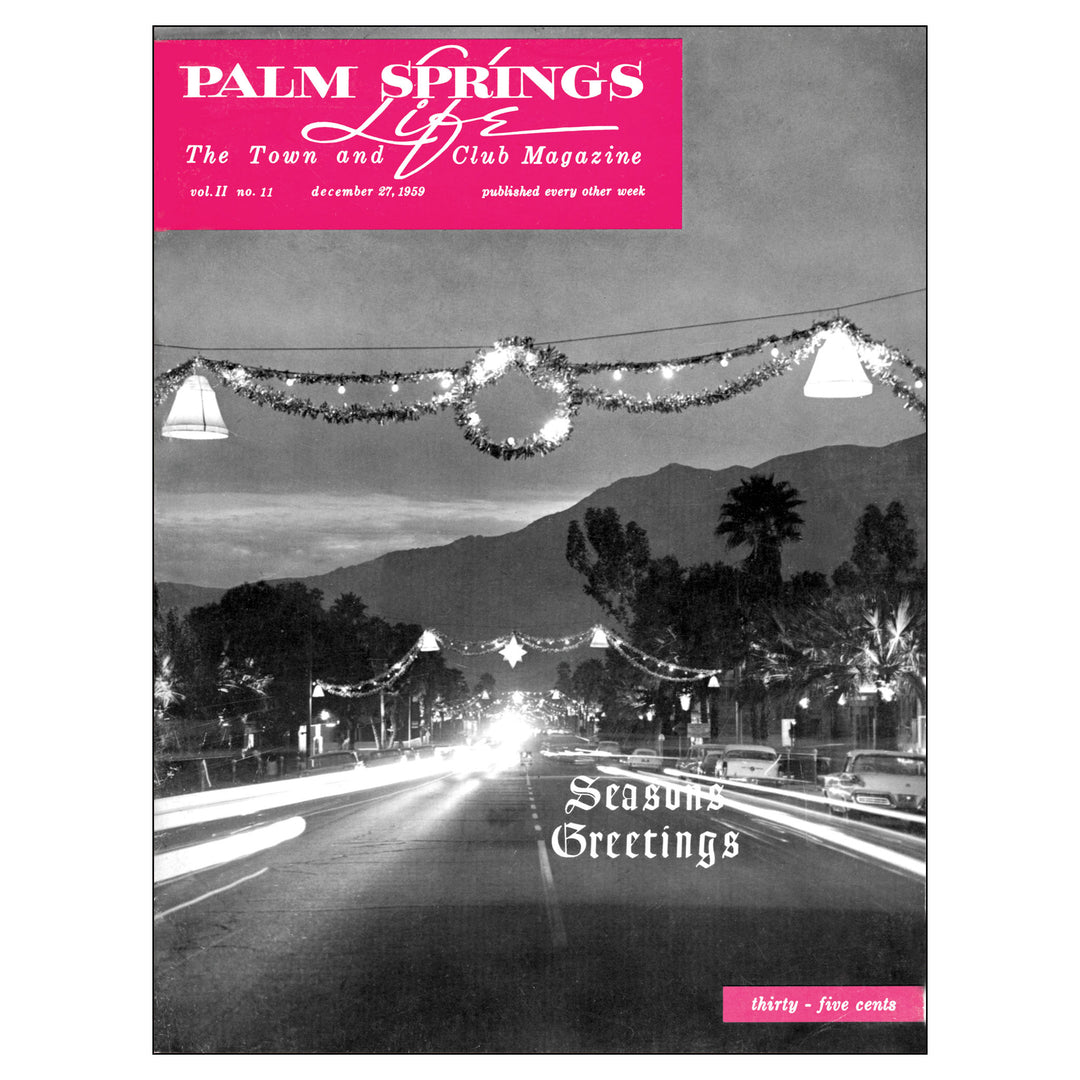 Palm Springs Life December 1959 Card