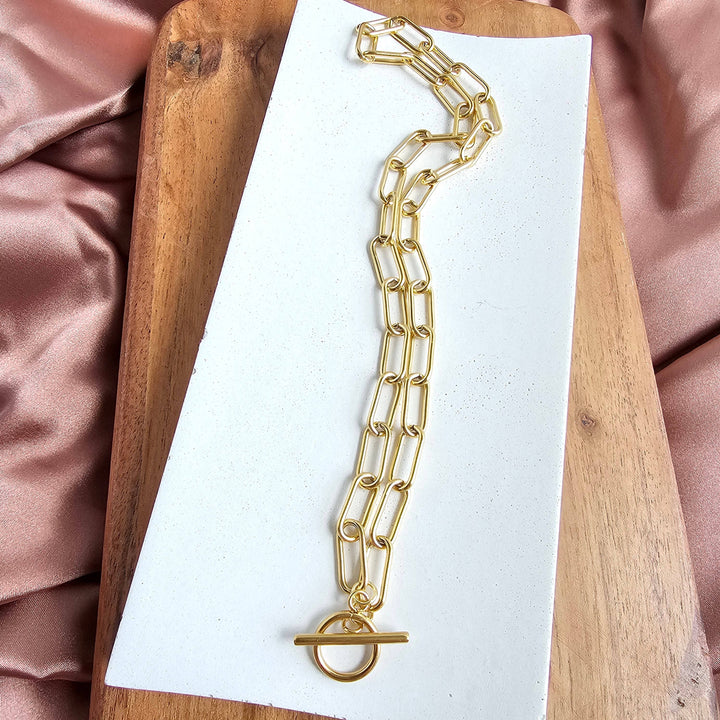 Luxe Chunky Paper Clip Chain - 18" - Gold