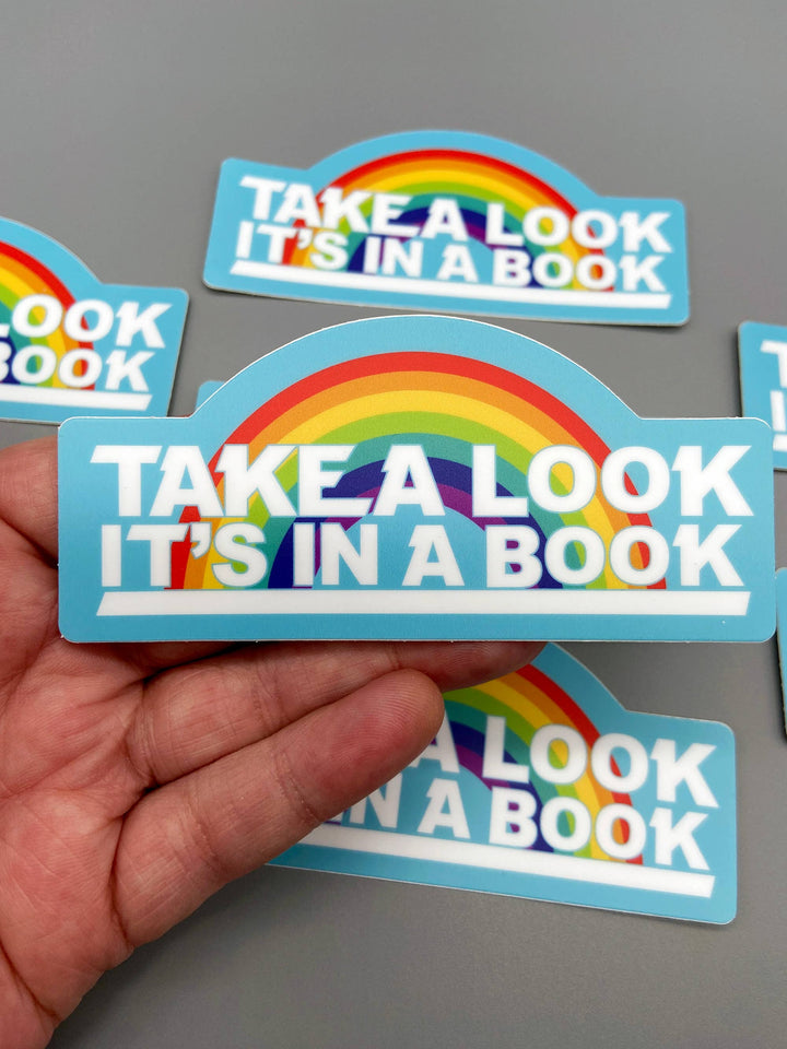 Vinyl Decal - Take A Look - Reading Rainbow