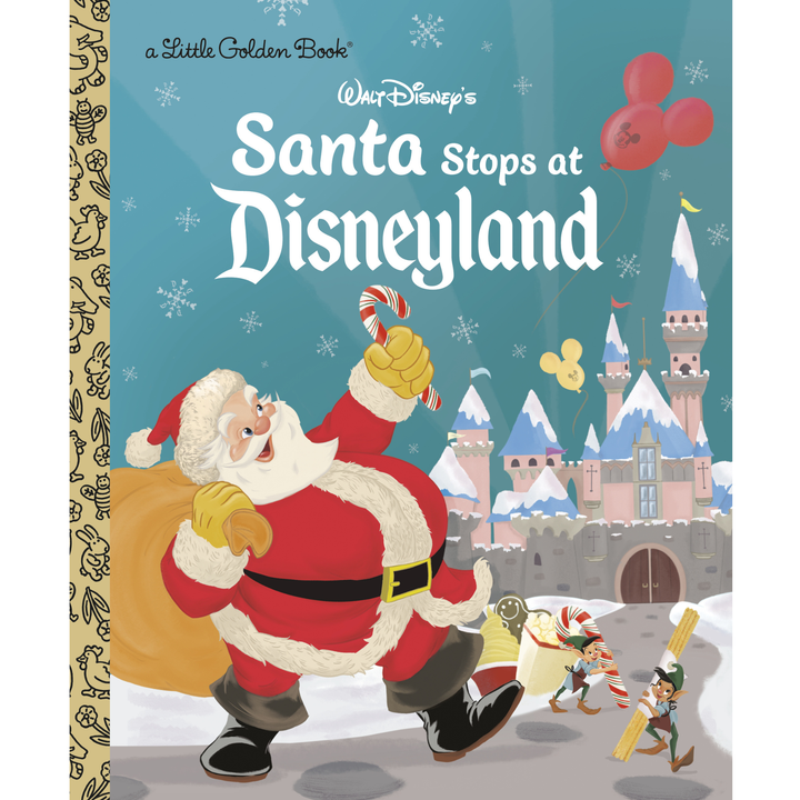 Little Golden Book Santa Stops at Disneyland