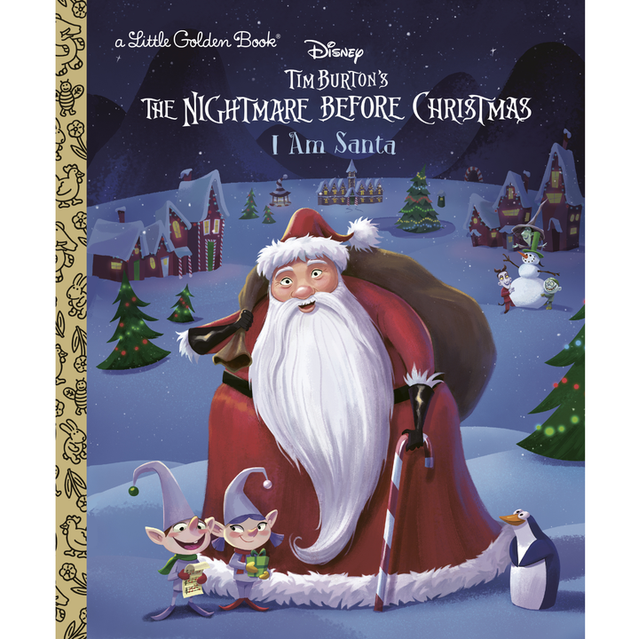Little Golden Book I Am Santa The Nightmare Before Christmas