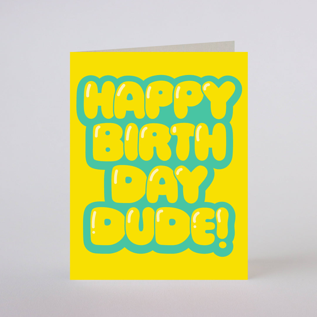 HBD DUDE - greeting card