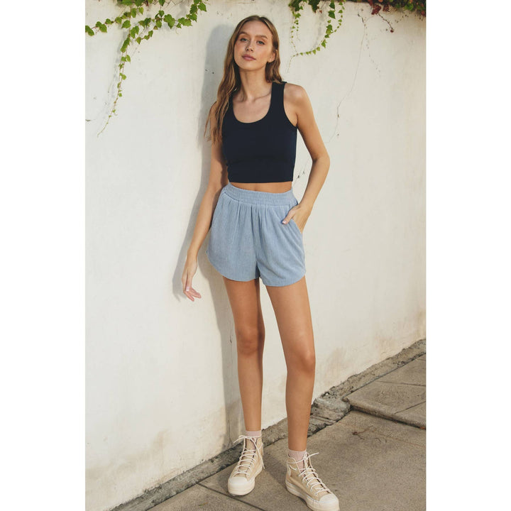 Ribbed Knit Scoop Baby Tank