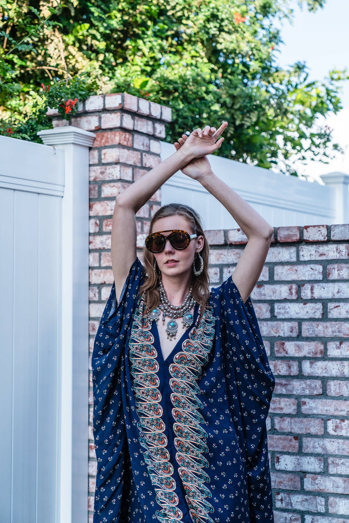 Kinsley Paisley Border Caftan