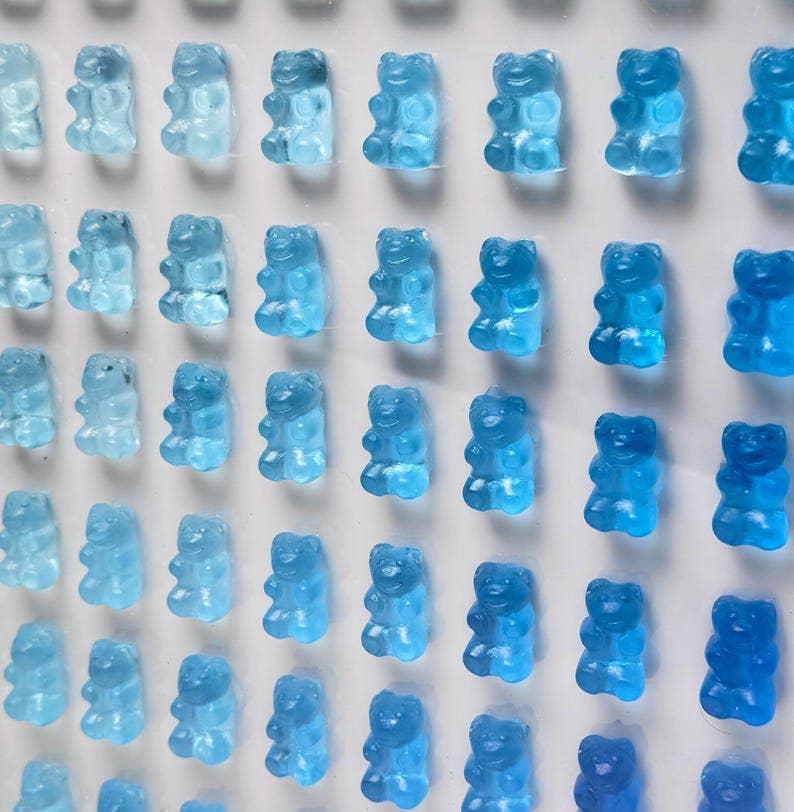 Hand-Sculpted Gummy Bear Resin Art Shadow Box