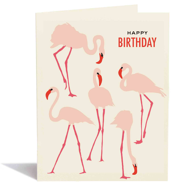 #8224 Birthday Flamingoes