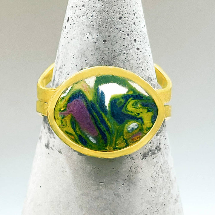 The Goldeneye Handmade Adjustable Ring