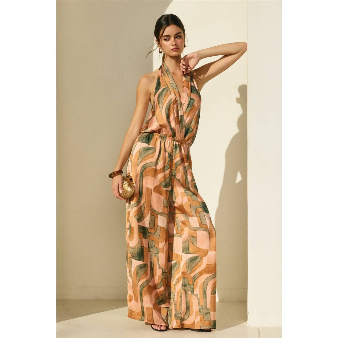 Dune Deco Halter Neck Jumpsuit