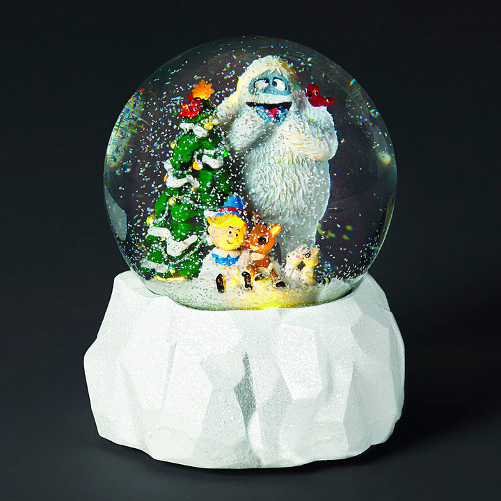 Musical LED Rudolph Dome with Friends; Ice Base