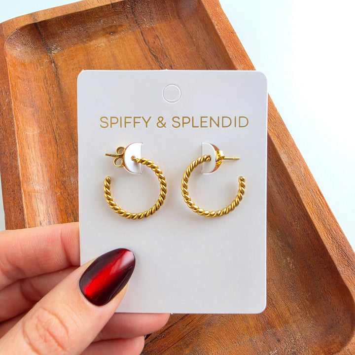 Luxe Harlow Hoop Earrings - Gold