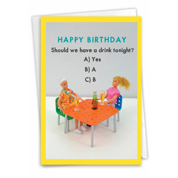 Birthday Card - Multiple Choice Drink