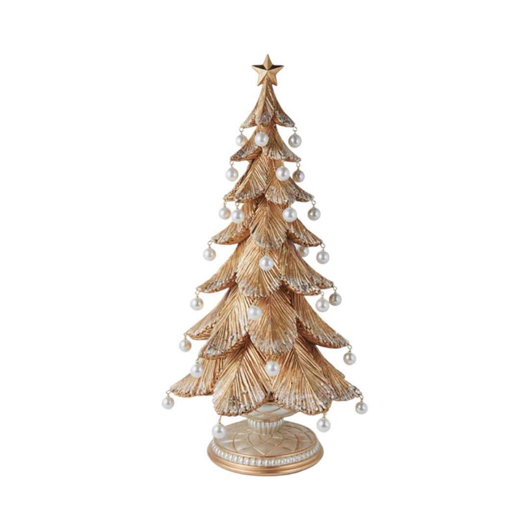 Gold Tree w/Pearl Dangles 18"