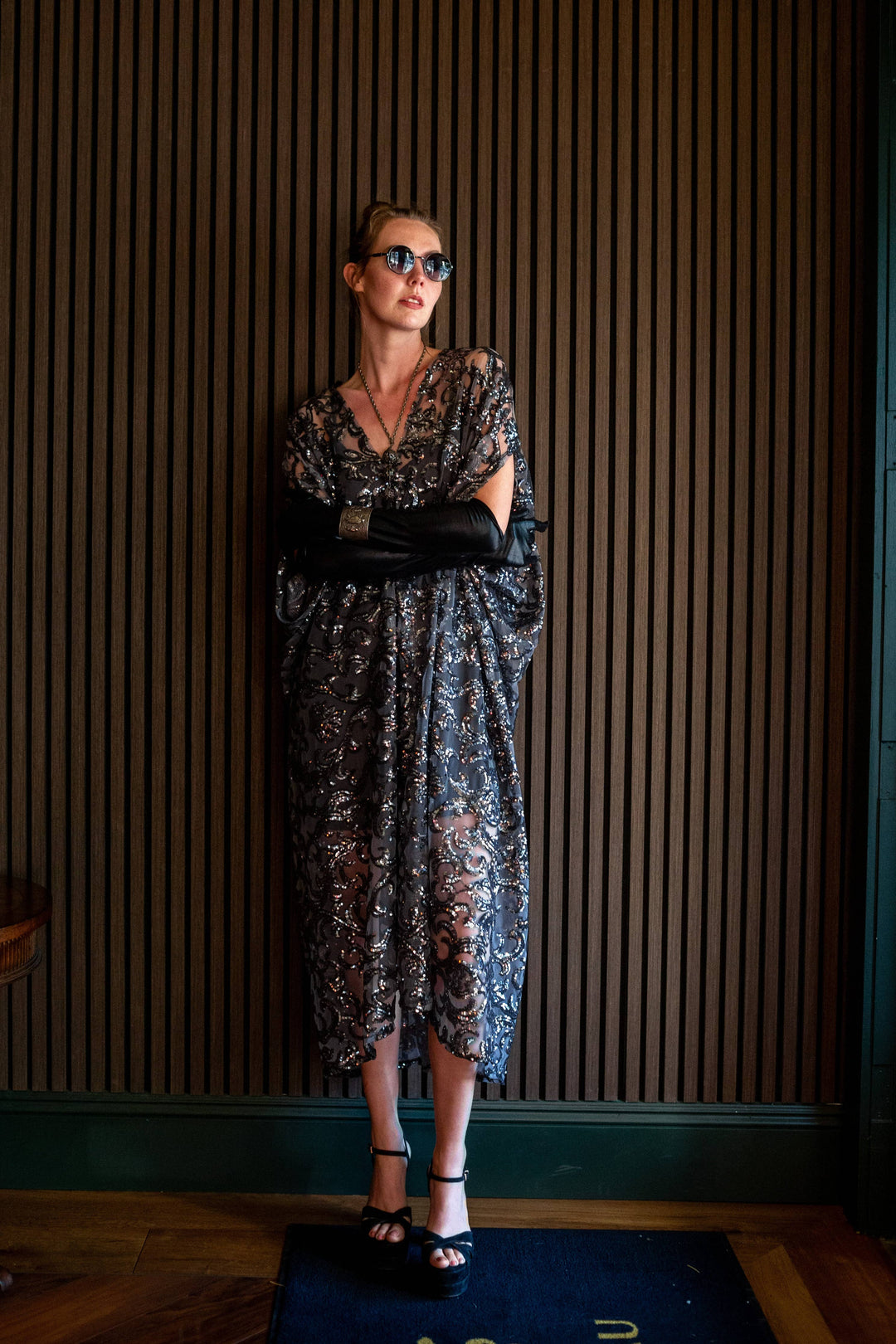 Empire Sequin Caftan