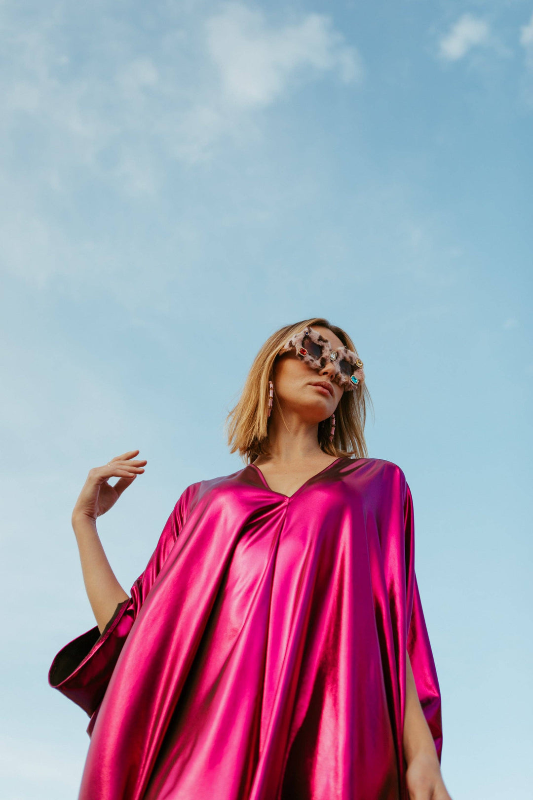 Midnight Bubblegum Electric Caftan