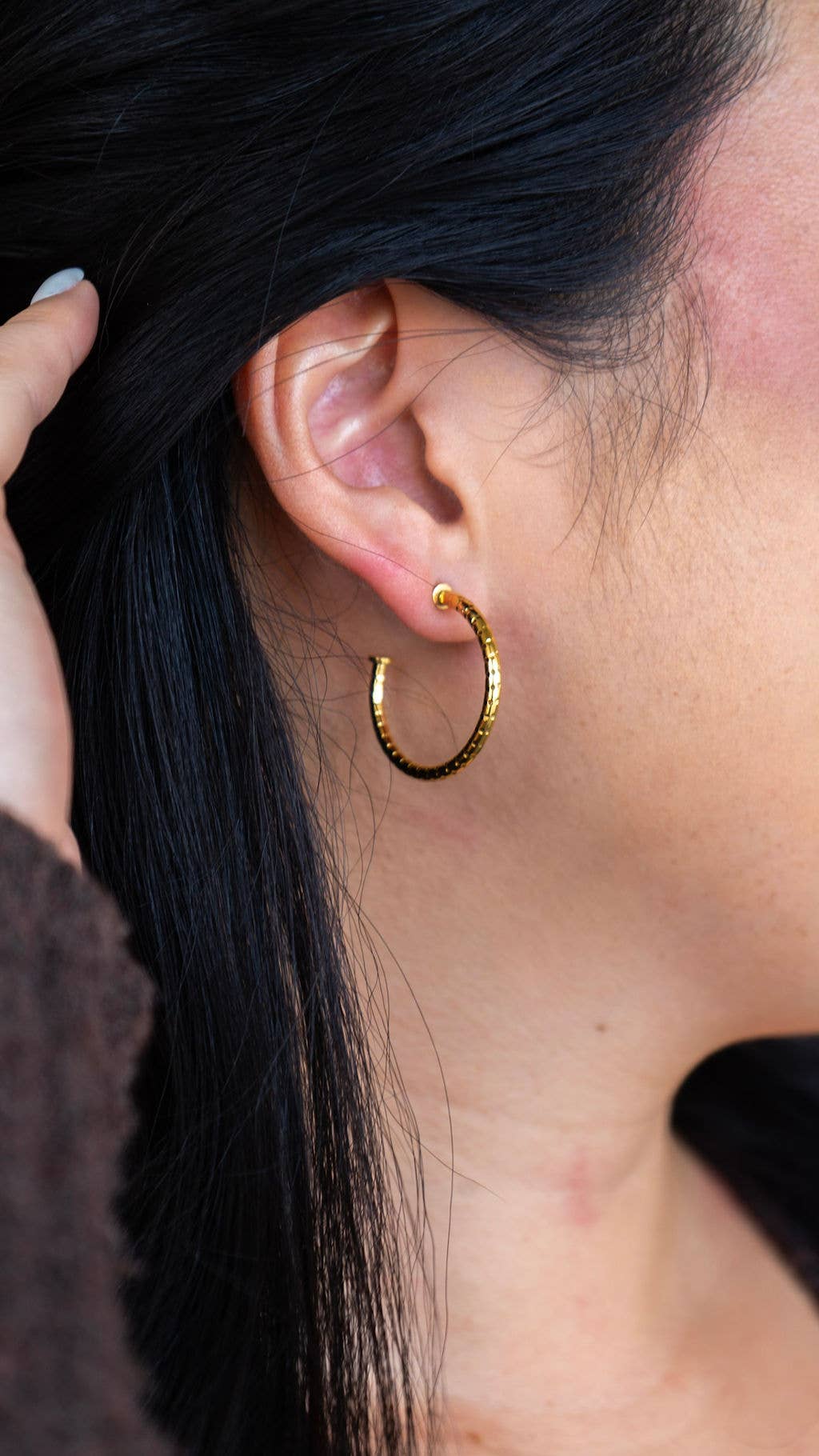 Luxe Harlow Hoop Earrings - Gold