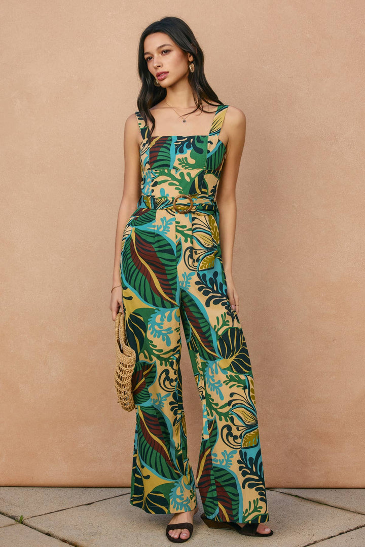 Beach House Wide Strap Jumpsuit
