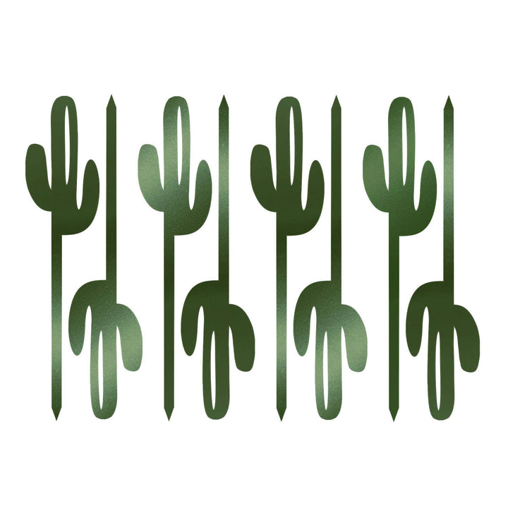 Cactus Acrylic Western Metallic Cocktail or Appetizer Picks