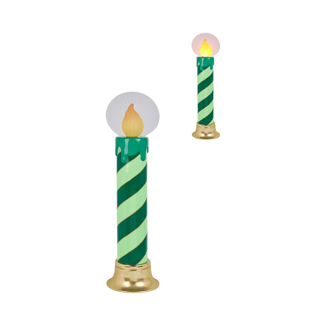 38in Green LED Candle Display