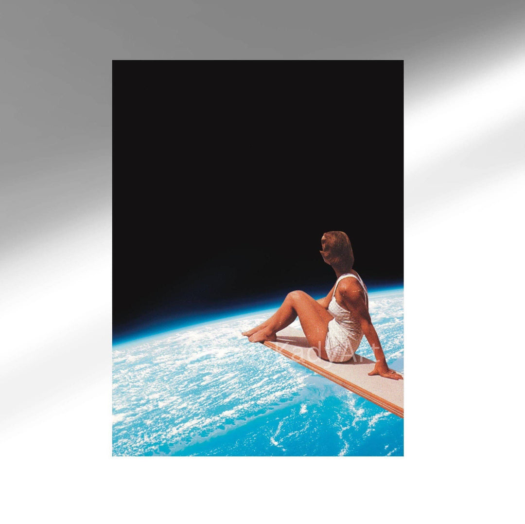 Diving Board Over Earth Art Print