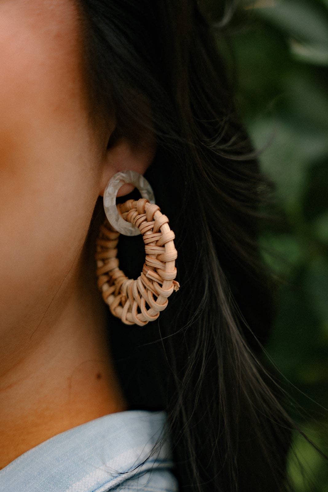 Calypso Earrings - Dark Rattan
