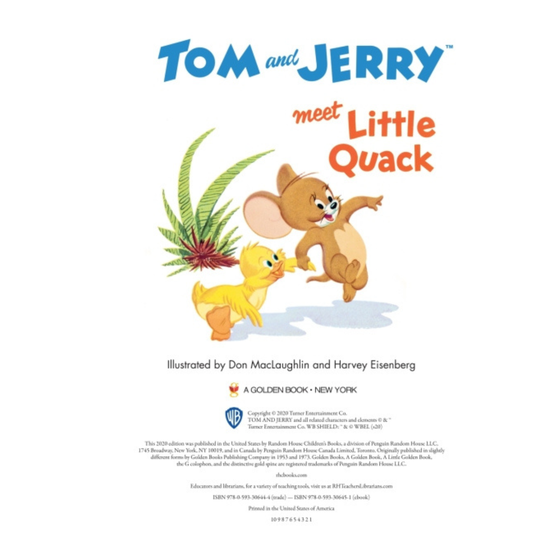 Little Golden Book Tom and Jerry Meet Little Quack